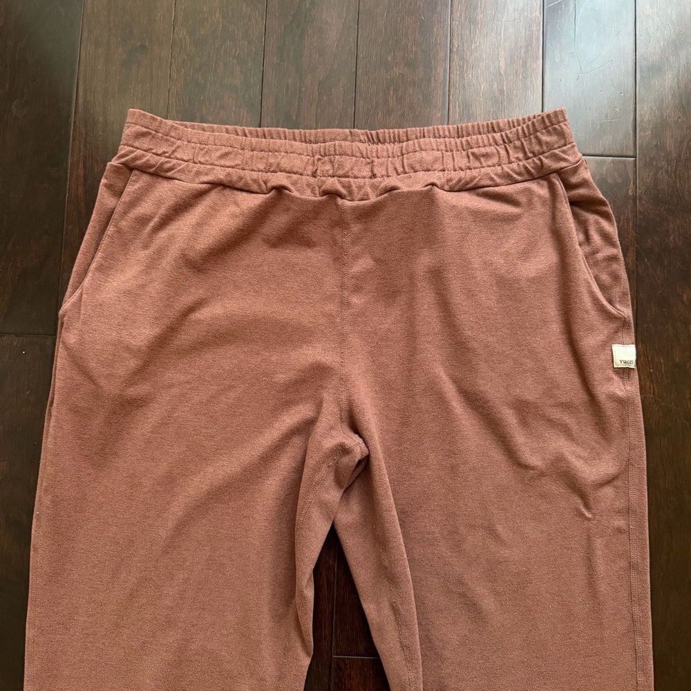 Vuori Performance Jogger Women Size S Brown Tan Elastic Waist Active Gym Workout - Picture 2 of 5